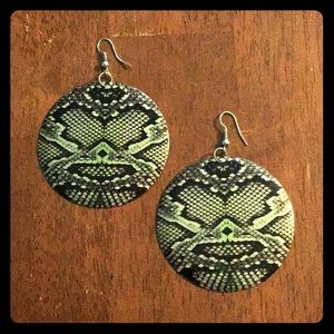 Snake Skin Style Earrings